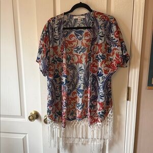 Fever Multicolor Paisley Cardigan